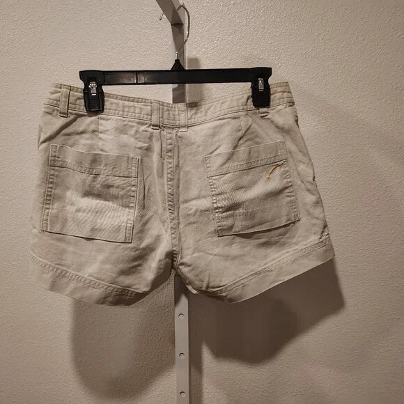 Junior's Khaki Utility Shorts Size 11 Ramie Cotton - Picture 1 of 10